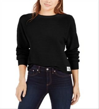 Calvin Klein Women's Cotton Sweater Black Size X-Large
