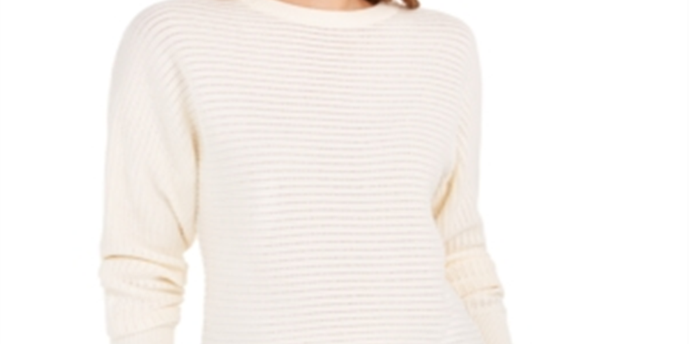 Calvin Klein Women's Cotton Sweater White Size S