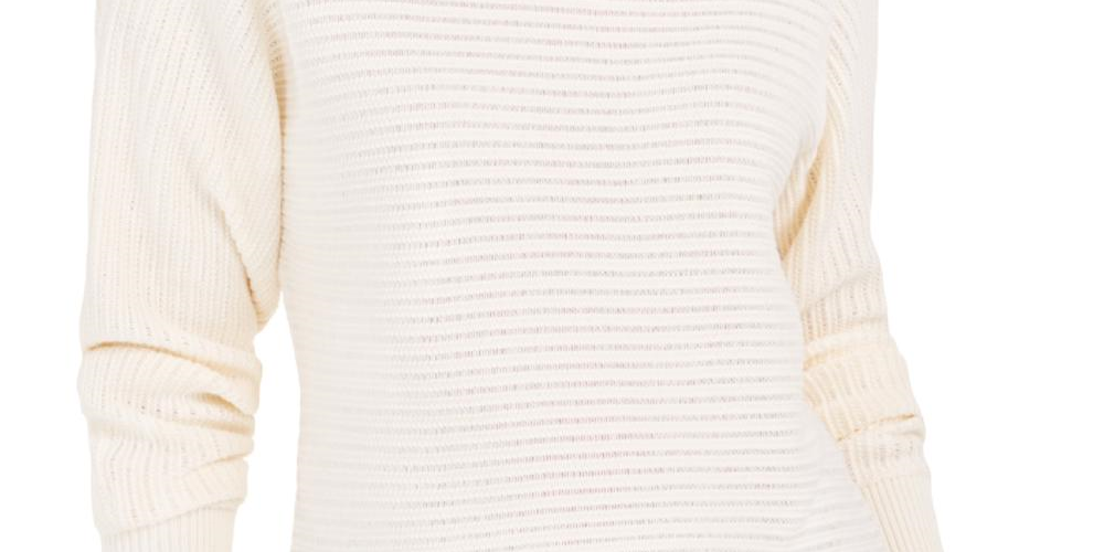 Calvin Klein Women's Cotton Sweater -White Size -L