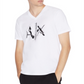 AX Armani Exchange Men's V Neck Logo T-Shirt White Size S