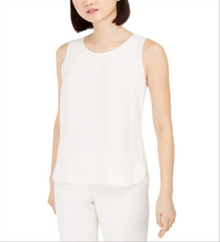 Anne Klein Women's Woven Top White Size X-Large