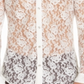 INC International Concepts Men's Ricardo Lace Shirt White Size L