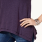 Style & Co Women's Handkerchief Hem Tunic Purple Size Petite S