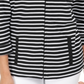 Karen Scott Women's Printed Mock Neck Jacket Black Size XS
