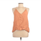 Women's Pre Owned Lost April Sleeveless Blouse Orange Size Medium