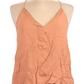 Women's Pre Owned Lost April Sleeveless Blouse Orange Size Medium