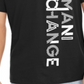 AX Armani Exchange Men's V Neck Logo T-Shirt Black Size S