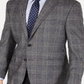 Ralph Lauren Men's Wool Blend Plaid Sportcoat Gray Size 44
