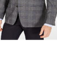 Ralph Lauren Men's Wool Blend Plaid Sportcoat Gray Size 44