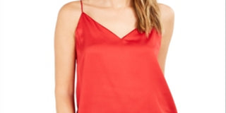 Calvin Klein Women's V-Neck Cami Red Size Large