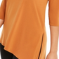 Alfani Women's Asymmetrical Cut Out Top Brown Size Petite S