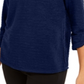 NY Collection Women's 3/4 Sleeve Textu To Blue Size Petite XL