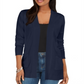 Karen Scott Women's Open Front Pocket Cardigan Blue Size S/M