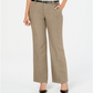 Charter Club Women's Belted Tummy Control Trousers Brown Size 18