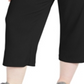 Ideology Women's Plus Ribbed Culottes Black Size 3X