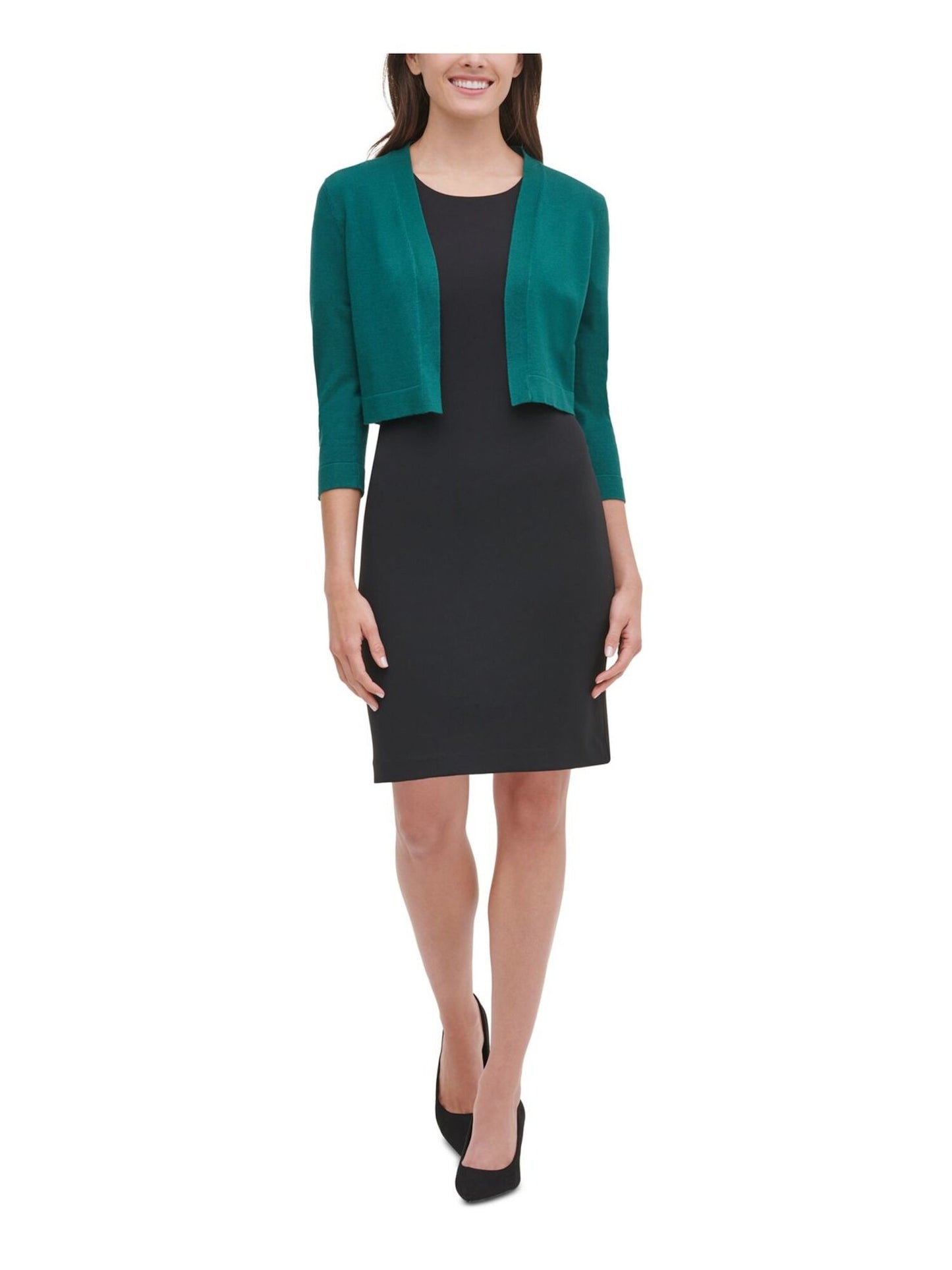 Tommy Hilfiger Women's Button Sleeve Cardigan Green Size X-Large