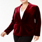 INC International Concepts Women's Plus Velvet Blazer Wine Size 0X