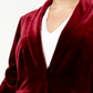 INC International Concepts Women's Plus Velvet Blazer Wine Size 0X