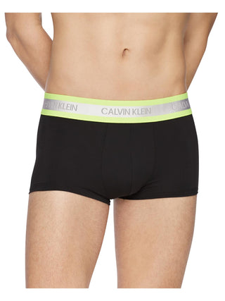 Calvin Klein Men's Neon Low Rise Trunk Black Size -L