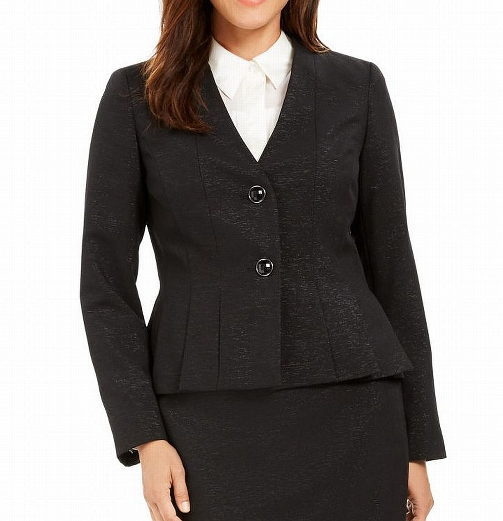 Le Suit Women's Skirt Suit Black Size 6 P