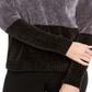 Karen Scott Women's Colorblocked Chenille Sweater Black Size 2XL
