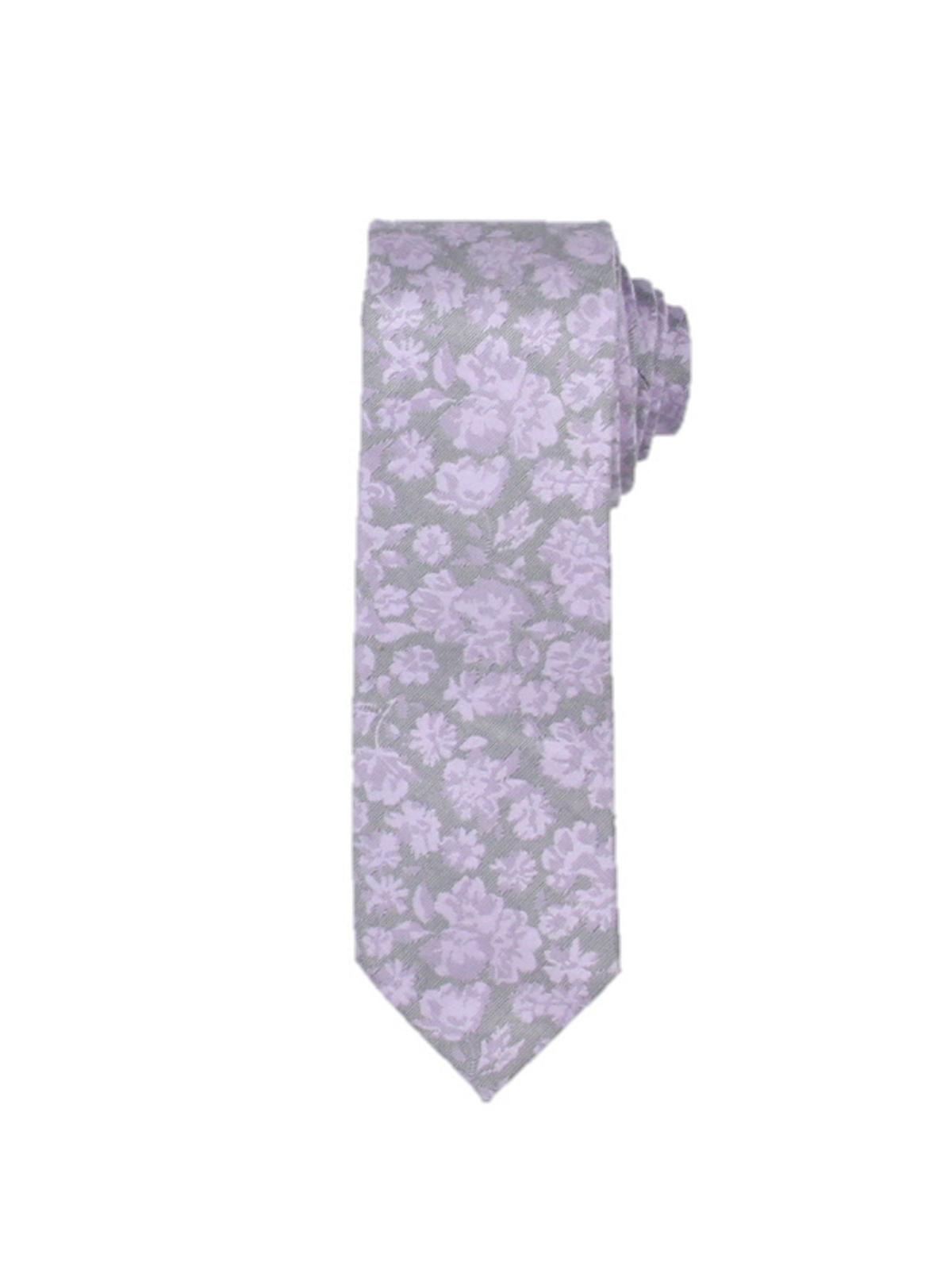Ryan Seacrest Distinction Men's Beaufort Silk Blend Floral Neck Tie Purple One Size
