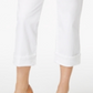 Style & Co Women's Curvy Cuffed Capri Jeans White Size 4