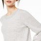 Charter Club Women's Pure Cashmere Balloon Sleeve Sweater Gray Size -S