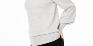 Charter Club Women's Pure Cashmere Balloon Sleeve Sweater Gray Size -S