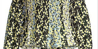 Parker Women's Dara Long Sleeve Smocked Blouse Brown Size Medium