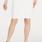 Calvin Klein Women's One Shoulder Solid Sheath Dress White Size 4