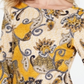 Charter Club Women's Printed Cotton 3/4 Sleeve Top Yellow Size Medium