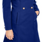 INC International Concepts Women's Double Breasted Coat Blue Size X-Large