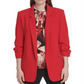 DKNY Women's Ruched Sleeve Blazer Red Size 0