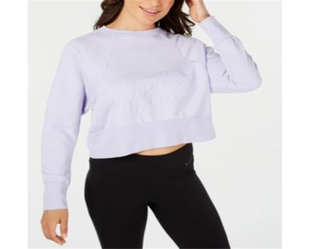 Nike Women's Get Fit Lux Crew Top Purple Size Medium