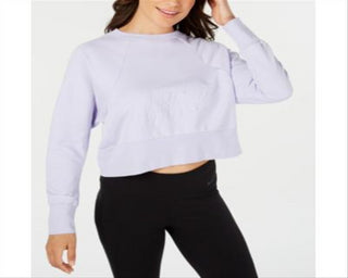 Nike Women's Get Fit Lux Crew Top Purple Size Medium