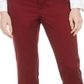 Maison Jules Women's Slim Ankle Pants Red Size 4