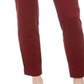 Maison Jules Women's Slim Ankle Pants Red Size 4