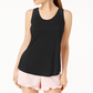 Maison Jules Women's Scoop Neck Tank Top Black Size XX-Large