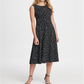 DKNY Women's Sleeveless MIDI Dress Black Size 8