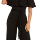 CRAVE FAME Women's  Sleeveless Off Shoulder Wide Leg Evening Jumpsuit Black Size M