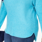 Charter Club Women's Plus Cashmere Shirttail Sweater Blue Size 3XL