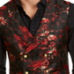 Tallia Men's Slim Fit Floral Double Breasted Vest Black Size 40Short