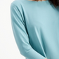 Alfani Women's Soft L 3/4 Sleeve Jersey Blouse Green Size Large
