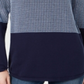 Karen Scott Women's Cotton Colorblocked Sweater Blue Size Petite Small