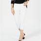Charter Club Women's Tummy Control Bristol Capri Jeans White Size 16