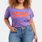 Levi's Women's Logo Short Sleeves T-Shirt Purple Size 1X
