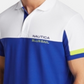 Nautica Men's Classic Fit Moisture Wicking Colorblocked Logo Polo Shirt Blue Size XX-Large