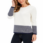 Charter Club Women's Ribbed Sweater White Size Petite X-Large
