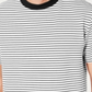 Guess Men's Striped T-Shirt White Size XX-Large